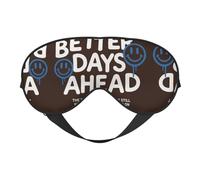 Better Days Ah Printing Rest Sleep - Máscara de ojos suave para el hogar y camping, bloquea la luz, cómoda para la mayoría de los usuarios