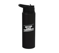 Better Luck Tomorrow Mensajes de texto divertidos Citas divertidas de la suerte Stainless Steel Insulated Water Bottle