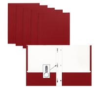 Better Office Products - Carpetas de bolsillo (2 unidades, con puntas, 50 unidades), color rojo