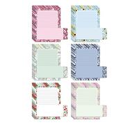 Better Office Products Juego de papel de bocina, Blumenmuster, juego de 100 piezas (50 linierte Blätter + 50 passende Umschläge), doppelseitig/liniertes Druckpapier, von Better Office Products