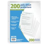 Better Office Products Protectores de sábanas, 200 unidades