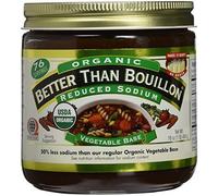 Better Than Bouillon Base vegetal orgánica, sodio reducido (tarro grande de 16 onzas) (paquete de 3)