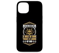 Better to Be a Wolf of Odin Than a Lamb of God Viking Carcasa para iPhone 13