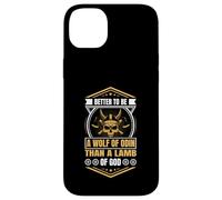 Better to Be a Wolf of Odin Than a Lamb of God Viking Carcasa para iPhone 14 Plus