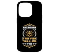 Better to Be a Wolf of Odin Than a Lamb of God Viking Carcasa para iPhone 14 Pro