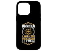 Better to Be a Wolf of Odin Than a Lamb of God Viking Carcasa para iPhone 14 Pro MAX
