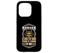 Better to Be a Wolf of Odin Than a Lamb of God Viking Carcasa para iPhone 15 Pro