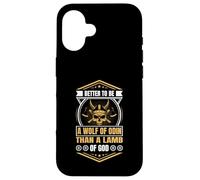 Better to Be a Wolf of Odin Than a Lamb of God Viking Carcasa para iPhone 16