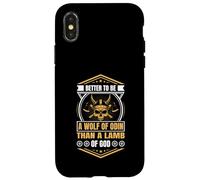 Better to Be a Wolf of Odin Than a Lamb of God Viking Carcasa para iPhone X/XS