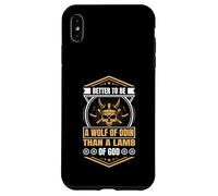 Better to Be a Wolf of Odin Than a Lamb of God Viking Carcasa para iPhone XS MAX