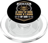 Better to Be a Wolf of Odin Than a Lamb of God Viking PopSockets PopGrip para MagSafe