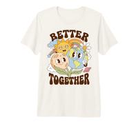 Better Together Earth Moon Peace Unity Positive Message Camiseta Premium