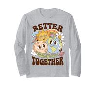 Better Together Earth Moon Peace Unity Positive Message Manga Larga