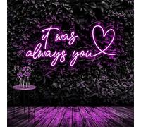 Better Together Letrero de neón LED de neón para decoración de pared LED Cartel de compromiso Fiesta Boda Club Aniversario Bar Cumpleaños Decoración USB Alimentación Brillo Ajustable