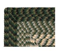 Better Trends Alpine Braid Collection is Durable & Stain Resistant Reversible Indoor Area Utility Rug 100% Polypropylene in Vibrant Colors, 24 in x 48 in x 48 in, Hunter Stripe