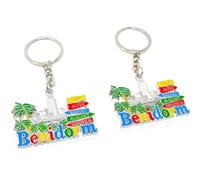 better with friends 2 PACK diseño del logotipo benidorm alicante altea. 6cm llavero español de españa. baile flamenco.centro benidorm