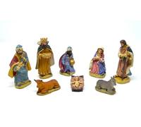 BETTER WITH FRIENDS Reyes Magos 12cm 8 Piezas. figuritas de Navidad. Conjunto de Escena de Natividad, Figuras de Agricultores. Accesorios de la casa de muñecas Jesús. Mujer oficios belén, Dios