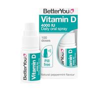 BetterYou Dlux Daily Vitamin D 4000 IU Oral Spray (15 ml, Menta Natural)