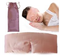 Better zzZ - Antifaz para dormir de seda de morera 100 % pura, lujosa máscara para dormir con banda elástica envuelta en seda, antifaz ajustable hipoalergénica, ideal para el hogar y el hotel, incluye