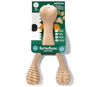 BetterBone - Juguete para perros para masticar - Large Medium Beef - Hueso masticable para perros sin nailon y GMO a base de celulosa - Juguete masticable de dureza media con sabor a carne de vacuno -