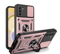 betterfon Carcasa para Nokia G22 con protector de cámara y soporte de anillo 360, color oro rosa