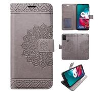 betterfon Funda Compatible con Motorola Moto G10 / G20 / G30 | Funda Plegable con Ranuras para Tarjetas Compatible con Moto G10 / G20 / G30 | Cierre magnético Flip Case | Gris