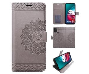 betterfon Funda Compatible con Motorola Moto G10 / G20 / G30 | Funda Plegable con Ranuras para Tarjetas Compatible con Moto G10 / G20 / G30 | Cierre magnético Flip Case | Gris