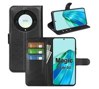 betterfon Funda para teléfono móvil compatible con Honor Magic 5 Lite 5G | Funda de TPU de calidad premium para Magic 5 Lite 5G con ranuras para tarjetas, cierre magnético, color negro