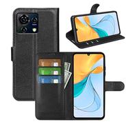 betterfon Funda para teléfono móvil compatible con ZTE Blade V50 Vita, funda de TPU de calidad premium para Blade V50 Vita con ranuras para tarjetas, cierre magnético, color negro