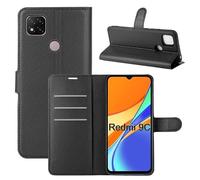 betterfon Funda para Xiaomi Redmi 9C, funda - Flip Case Funda Funda Funda con [Tarjeteros de Calidad TPU] Compatible con Xiaomi Redmi 9C Negro