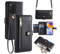betterfon Handykette Xiaomi Hülle Kartenfach PU Leder Umhängetasche