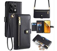betterfon Handykette Xiaomi Hülle Kartenfach PU Leder Umhängetasche