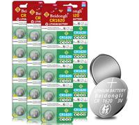 Betterie CR1620 CR1620 - Pilas de botón de Litio CR1620 (CR1620-4-20, 3 V, 20 Unidades)