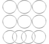BetterJonny 10 anillos de metal para manualidades, 18 cm, anillos de alambre, anillos decorativos, accesorios de macramé, anillos decorativos de metal para colgar para atrapasueños, anillo de macramé