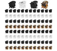 BetterJonny - 100 mini pinzas para el pelo, pinzas pequeñas de plástico para niñas y mujeres, mini accesorios para el cabello, pinzas de plástico antideslizantes