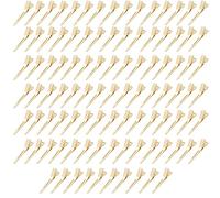 BetterJonny - 100 pinzas de pelo de una sola punta, pinzas de pelo de sección dorada de 1.75 pulgadas, pinzas de cocodrilo de metal para extensiones de cabello de peluquería