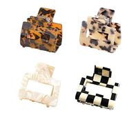 BetterJonny - 4 pinzas para el cabello, pinzas cuadradas de acetato, accesorios para el cabello para mujeres, pinzas medianas para el cabello, accesorios para el cabello
