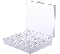 BetterJonny Bobinas para máquina de coser de 25 piezas, bobinas de plástico para máquina de coser con caja de almacenamiento para máquina de coser Brother Singer Babylock Janome Kenmore