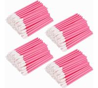BetterJonny - Juego de 400 pinceles de labios, aplicador de labios, aplicador de labios, cepillo de labios, pinceles de maquillaje, perfecta herramienta de maquillaje (rosa)