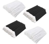 BetterJonny - Juego de 400 pinceles de labios, aplicador de labios, aplicador de labios, cepillo de labios, pinceles de maquillaje, perfecto para maquillaje (negro+blanco)
