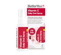 BetterYou - Vitamina C en Spray Oral Vegano 50ml | Apoyo al Sistema Inmunitario y a la Reducción del Cansacio y Fatiga | 32 Dosis de 120 mg - Sabor Cereza y Granada