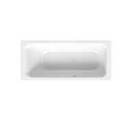 BetteSelect bañeras rectangulares, empotradas, extremo de los pies a la derecha, rebosadero delantero, 1600x700x420mm, 3420-000AS, Color: Blanco con guadaña antideslizante