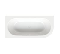 BetteStarlet IV bañera empotrada, forma especial, 2 plazas, forma interior ovalada, esquina izquierda, 1850x850x420mm, 6670-000Plus, Color: Blanco con Glasur Plus