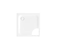 BetteUltra plato de ducha rectangular con soporte de plato mínimo y BetteAntiSlip Pro, 800x800x25mm, 5830-434AE,T1, Color: Ebano