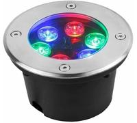 bettght LED Recessed Swimming Pool Spotlight, Buried Garden Lamp, IP68 Fountain Spotlight, Outdoor Floodlight, for Gardens, Stairs, Architectural Lighting(White Red,3W)