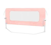 Bettgitter höhenverstellbar 72-86 cm, Bett rausfallschutz Kinder zusammenklappbar um 180 Grad, luftige Netz, einfache Montaje (rosa)