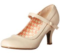 Bettie Page Bp320 - Zapatos de tacón para Mujer, Color Carne, 37 EU