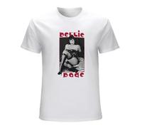 Bettie Page The Mistress 1950 Pin Up Girl Men's T-Shirt Unisex White Cotton Print tee Shirts L