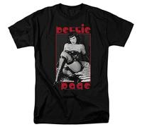 Bettie Page The Mistress - Camiseta para hombre de 1950, color negro, Negro, M