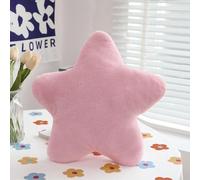Bettschlange Cojín de peluche para niños, cojín de estrella suave, mullido, cojín para habitación infantil, diseño de estrella, cojín decorativo para niñas y niños, hogar, dormitorio, raíz de loto, 30